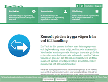 Tablet Screenshot of ecotech.se